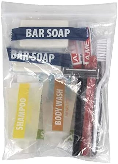 12 Packs of Homeless Care Package Supplies Bulk Hygiene Toiletries, 18 Piece Homeless Winter Survival Supplies Bulk Kits for Distribution