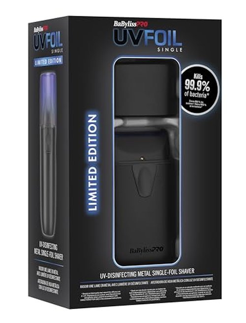 BaBylissPRO UVFOIL Single Foil UV-Disinfecting Metal Shaver
