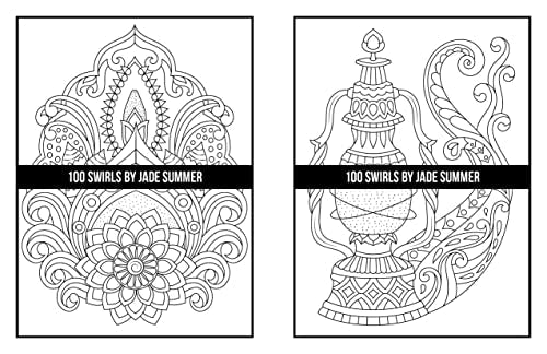 100 Swirls Coloring Book: For Adults with Fun, Easy, and Relaxing Designs