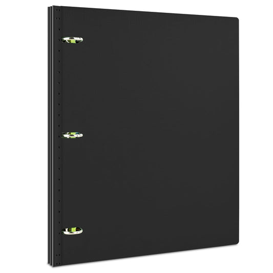 INFUN Telescoping 3 Ring Binder - 4PCS, Flexible Round Binder with Customizable Front Cover and Clear Catalog Pocket, Holds 8.5x11 inch Paper