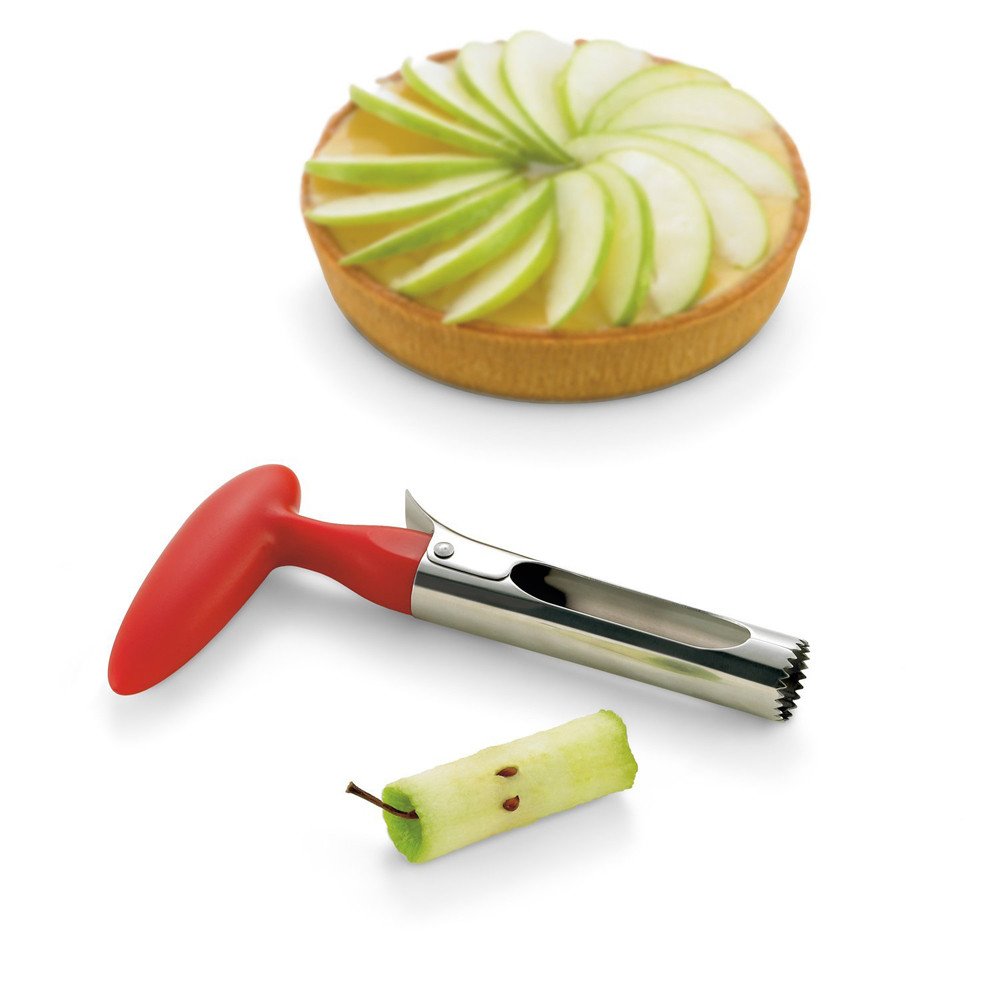 AKIRO apple Corer, Stainless Steel Kitchen Gadget Tool Fruit Seeder Core Remover Fruit Vegetable Tools Apple Pear Corer Easy Twist Fruits Tools Core Seed Remover