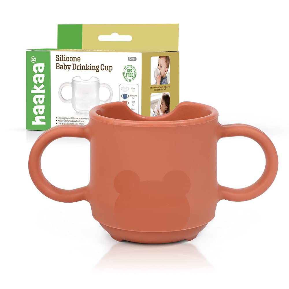 haakaa Silicone Toddler Cups, BPA Free Drop-proof Training Cups for Baby 6 Months+, 5 Ounce