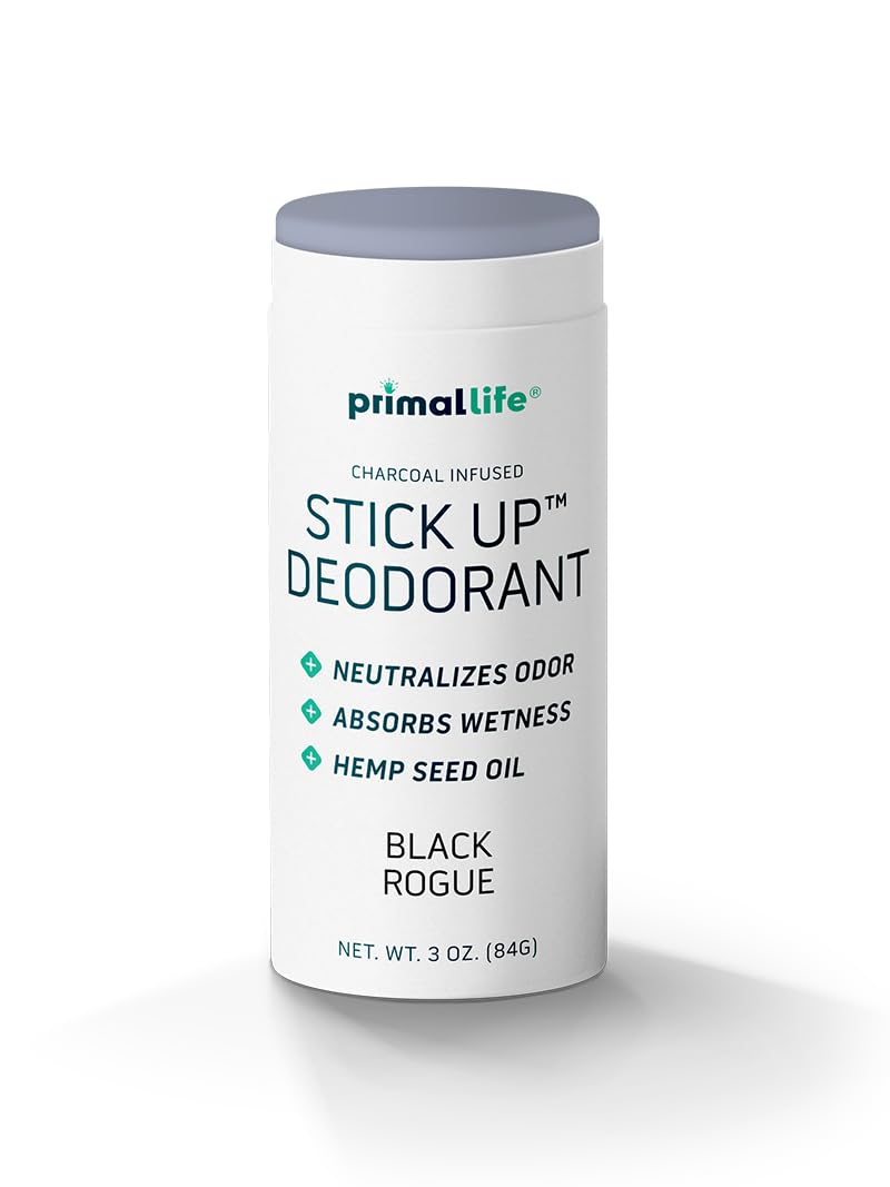 Stick Up Natural Deodorant for Women and Men with Bentonite Clay Powder, Arrowroot, Magnesium, Zinc, 3 oz. Vegan Deodorant for 3-4 months, White Coconut - Primal Life Organics