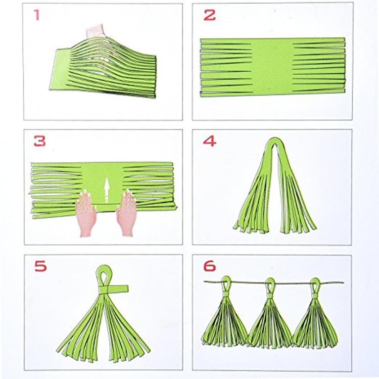 Gold and White Tassel Garland,Gold White Paper Tassel Banner,Table Decor,White Gold Tissue Tassels Party Decor Supplies for Party,DIY Kits - (20 PCS)