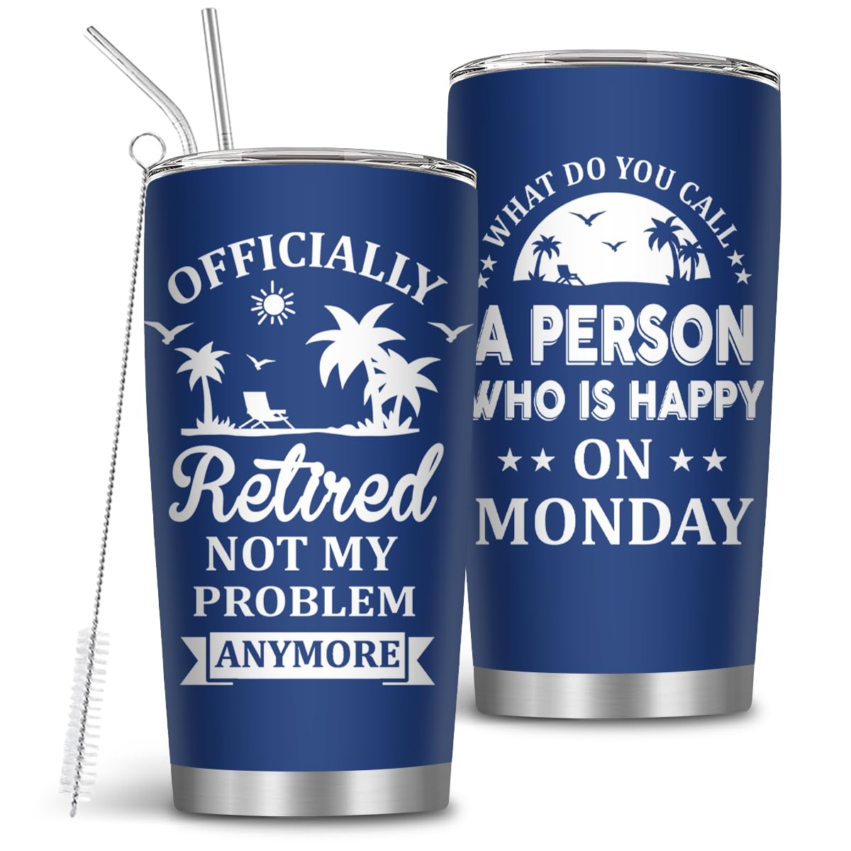 Gifts for Dad, Gifts for Fathers Day, 20 Oz Father Tumbler with Brush & Straw, Tumbler for Daddy, Dad Presents, Birthday Gift for Daddy, Present Ideas for Father