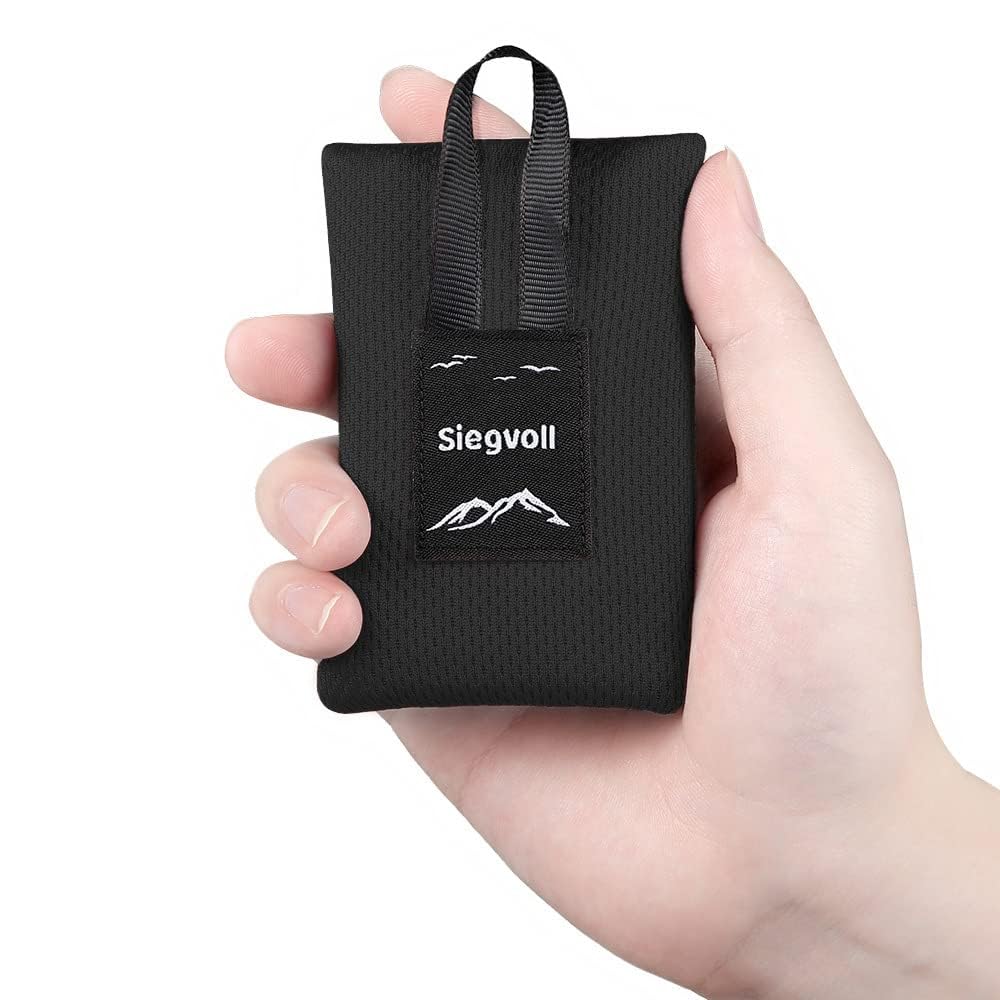 Pocket Picnic Blanket for 1-2 Persons, 43x55″ Sand Free Beach Blanket, Water-Repellent Compact Small Beach Mat, Lightweight Picnic Mat for Outdoor Hiking Camping Travel(Black)