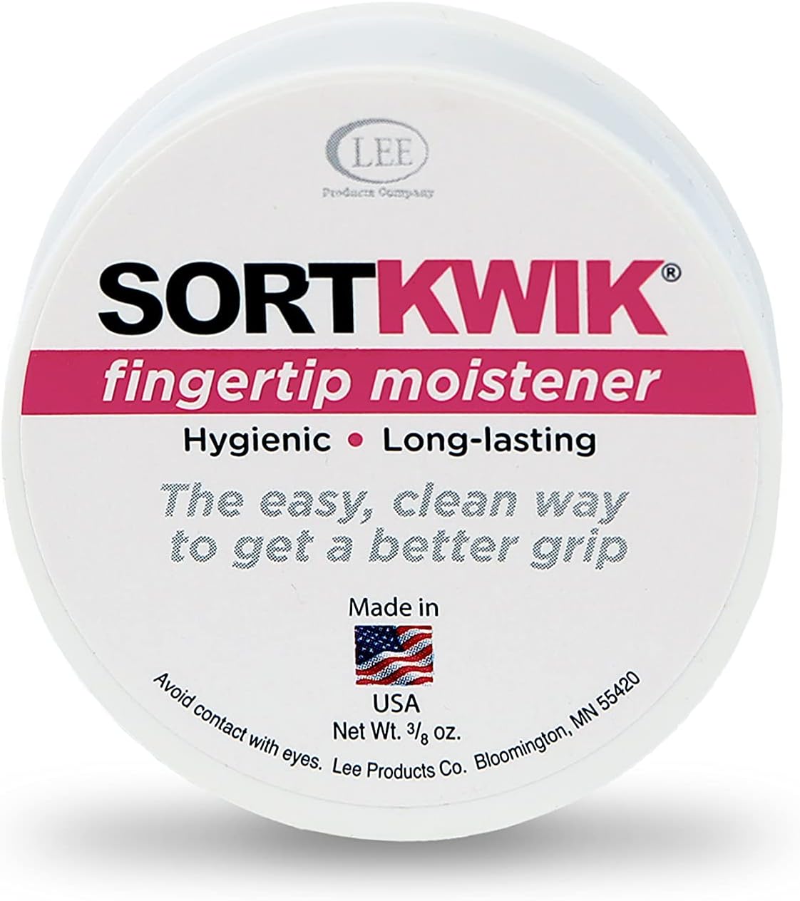 LEE Sortkwik Fingertip Moistener – Improves Speed and Accuracy for Sorting, Filing, and Counting – Non-Sticky, Odor-Free Formula – 3/8 oz, 3-Pack