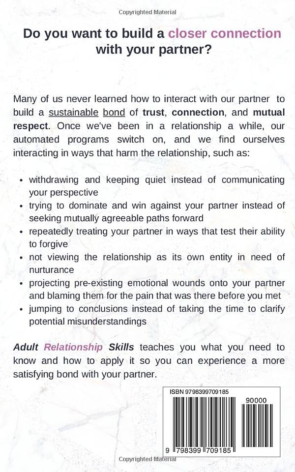 Adult Relationship Skills: Build Trust and Deepen Connection with Your Partner (Mental & Emotional Wellness)