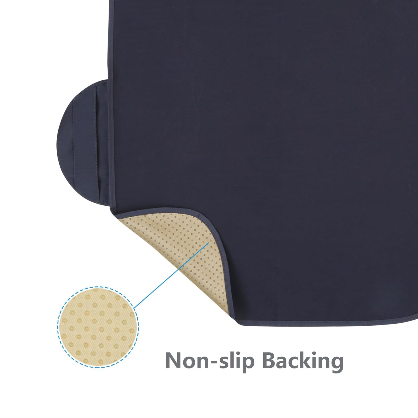 WOMUMON Extra Large Booster Chair Cover, Dining Chair Seat Protector Cover for Booster Seat, Non-Slip Backing, Waterproof, Oil-Proof and Stain-Proof, Easy to Wipe Clean