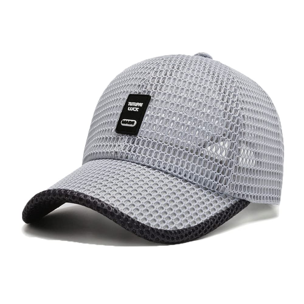 FASHIXD Summer Mesh Baseball Cap for Men Women Trucker Mesh Hat Baseball Hats Outdoor Sports Running hat