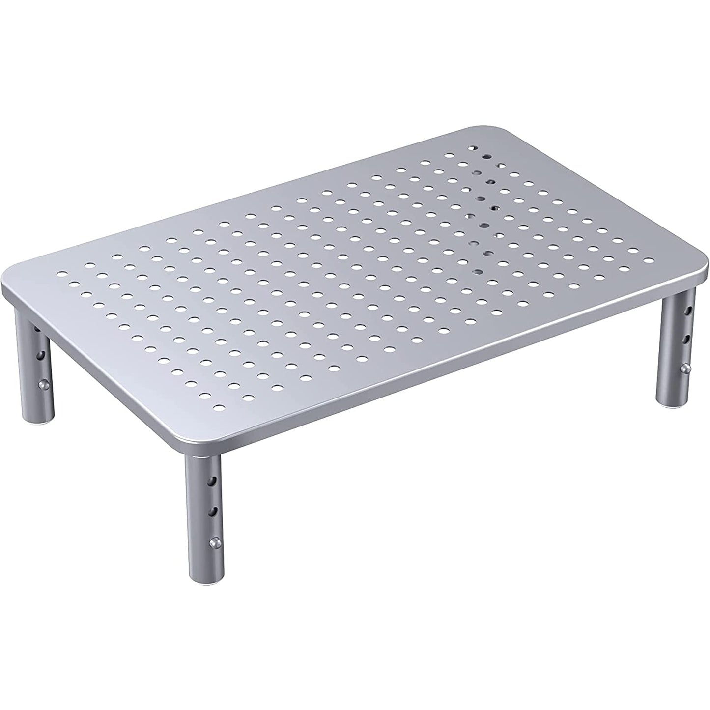 HUANUO Monitor Stand, Monitor Stand Riser 3 Height Adjustable, Monitor Riser with Airflow Vents, Laptop Stand for Desk, Laptop Riser, Desk Organizer for Monitor, 15.6" Laptop, PC, Printer