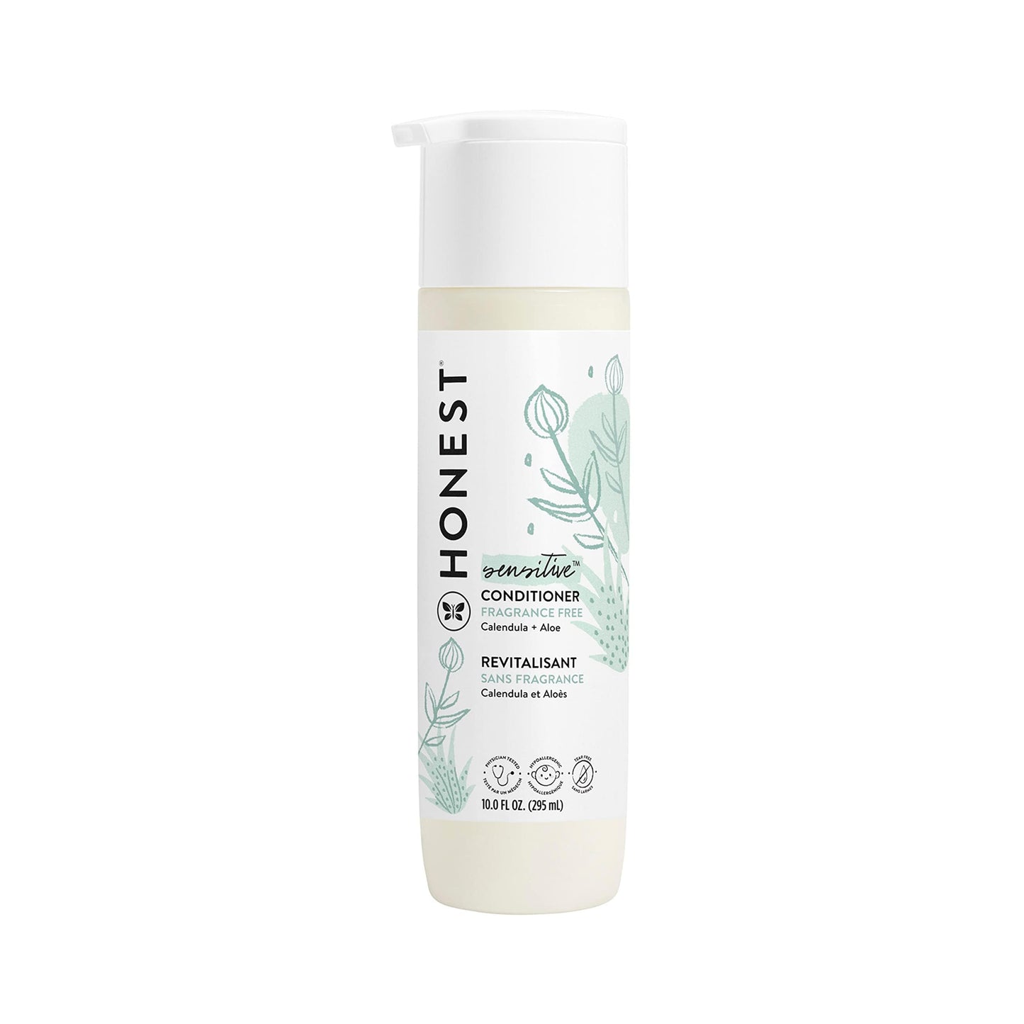 The Honest Company Silicone-Free Conditioner & 2-in-1 Cleansing Shampoo + Body Wash Duo | Gentle for Baby | Naturally Derived | Lavender Calm, 20 fl oz