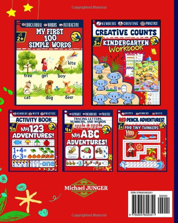 PENCIL PLAY Adventures, Ages 2 and Up: Toddler Pre-Writing Skills Activity Book: Line Tracing, Shapes, Numbers, Coloring, and More!