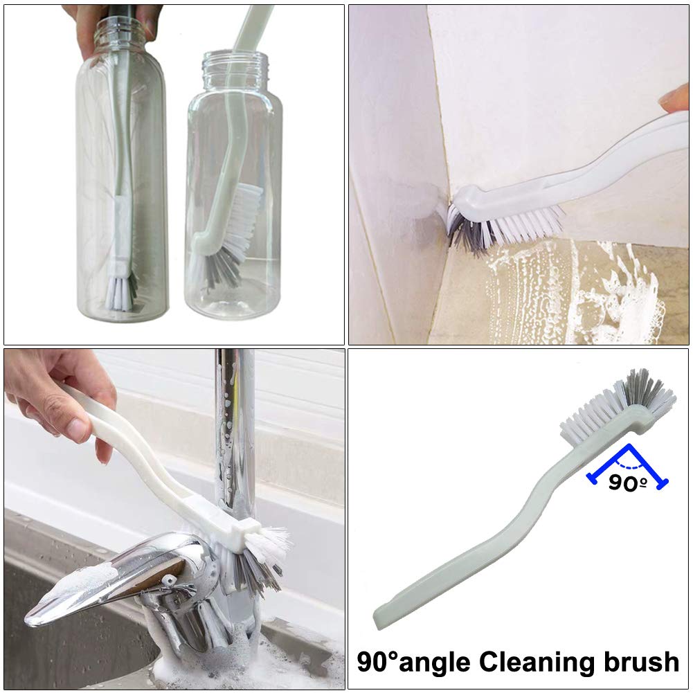 Window Track Cleaning Brush Kit - 5 Pack Multifunctional Handheld Crevice Brush for Blinds, Sliding Doors, Tile Grout, Bottles & Shutters