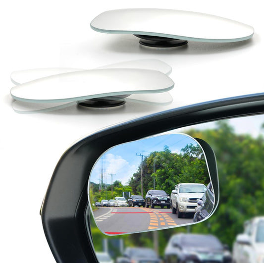 LivTee Blind Spot Car Mirror, HD Glass Frameless Convex Side Mirror Blindspot, Wide Angle Rear View Mirrors for SUVs, Trucks and RVs - Car Accessories