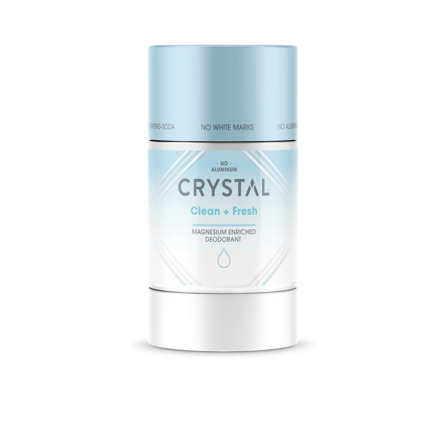 Crystal Magnesium Solid Stick Natural Deodorant, Non-Irritating Aluminum Free Deodorant for Men or Women, Safely and Effectively Fights Odor, Baking Soda Free, Coconut + Vanilla, 2.5 oz
