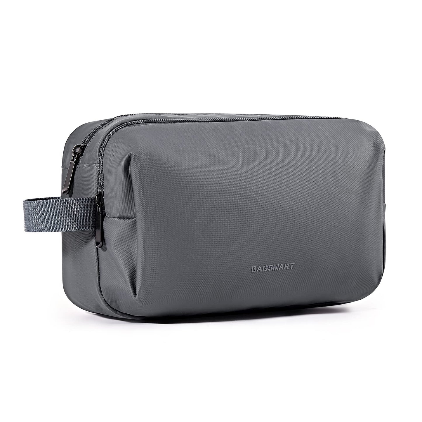 BAGSMART Toiletry Bag for Men, Travel Toiletry Organizer Dopp Kit Water-resistant Shaving Bag for Toiletries Accessories, Door Room Essentials, Black-medium