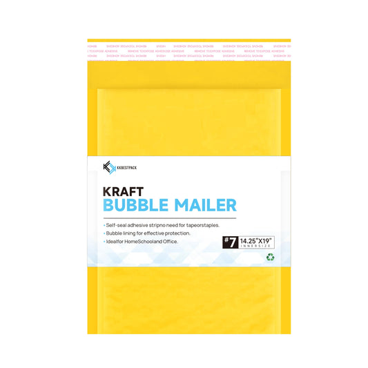 Kkbestpack Kraft Bubble Mailers #0, Self-Seal Padded Mailing Envelopes, Pack of 25, 6x9 Inches