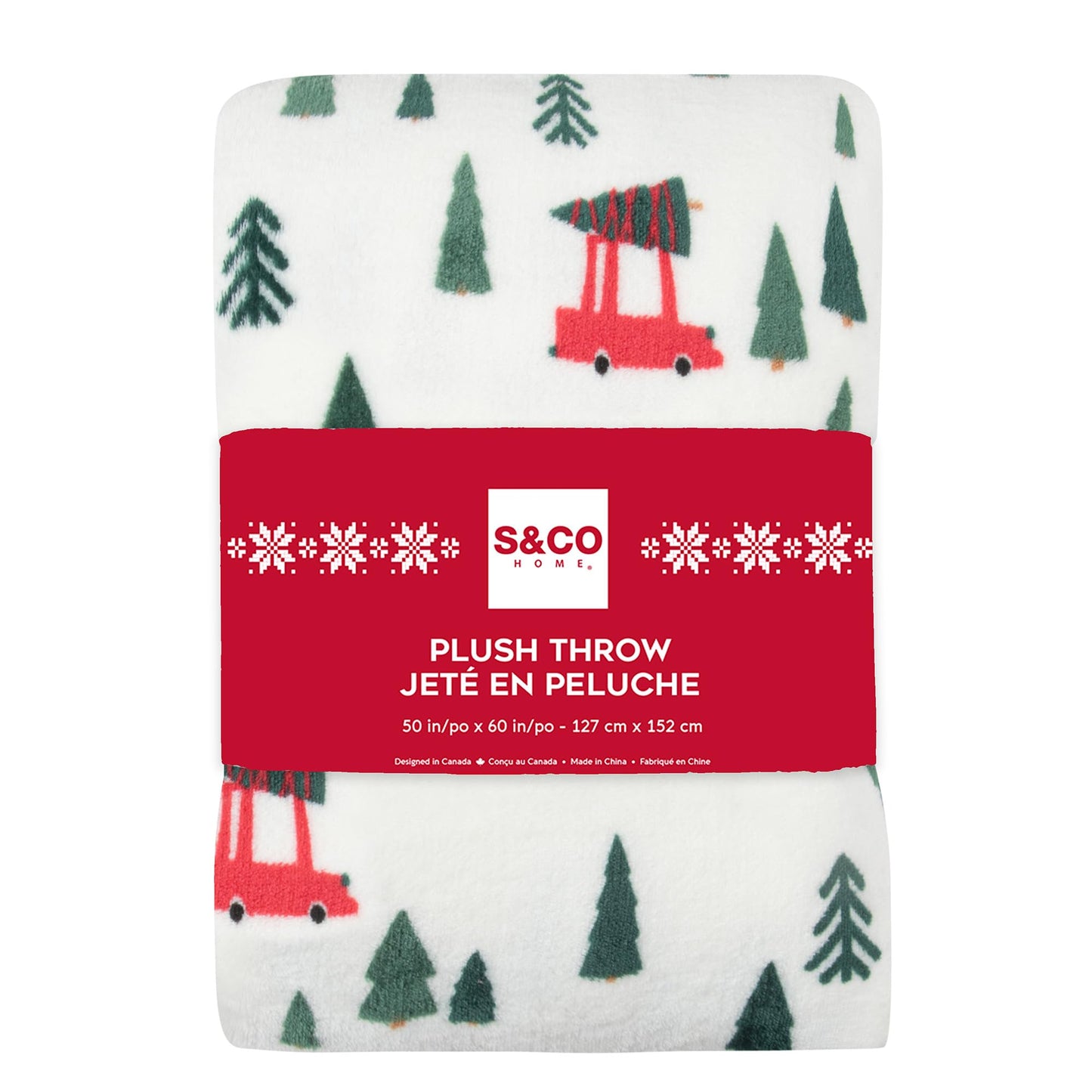 Christmas Premium Throw Blanket for Couch. Fleece Blanket for Bed. Plush Blanket. Super Soft, Fluffy, Fuzzy, Cozy Throw Blankets for Bed. Machine Washable Holiday Roadtrip