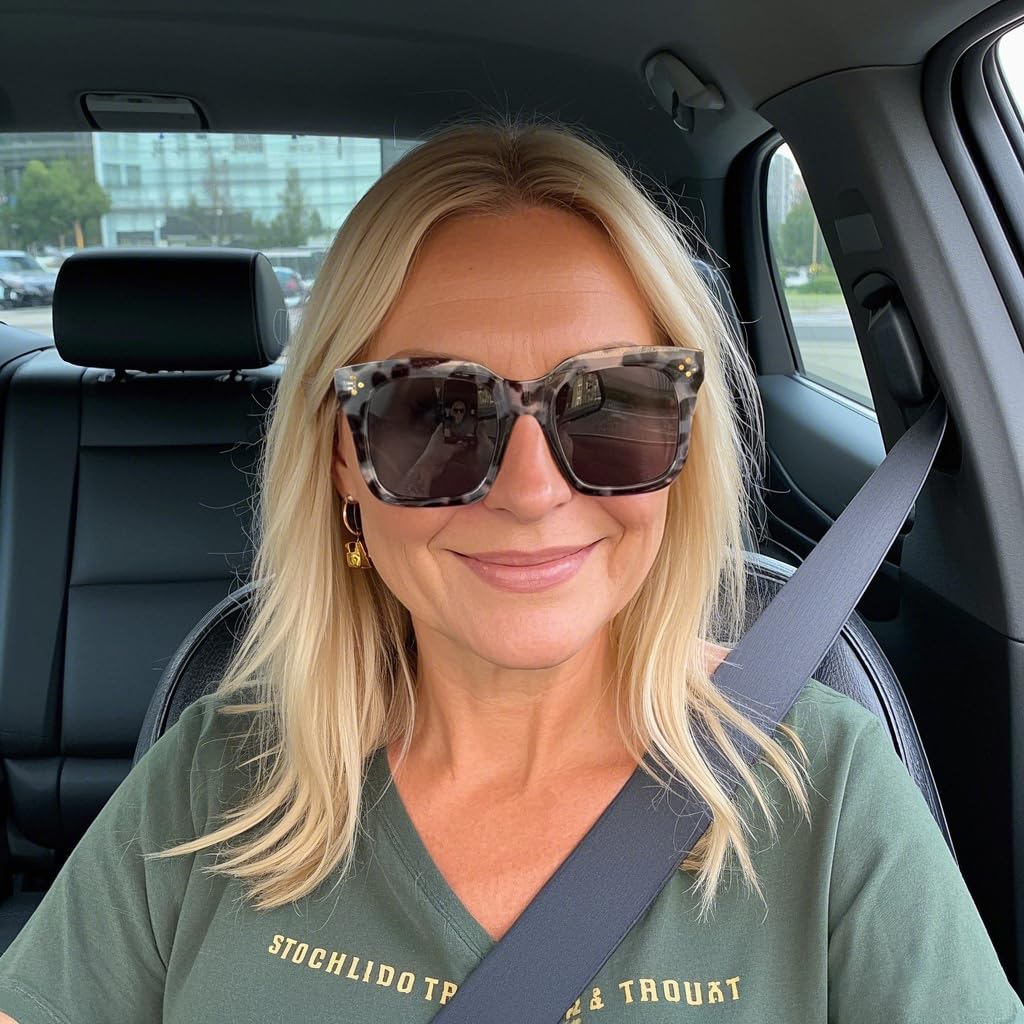 FEISEDY Vintage Oversized Square Sunglasses Womens Trendy Luxury Big Sun Glasses UV400 Protection Gradient Shades B2486