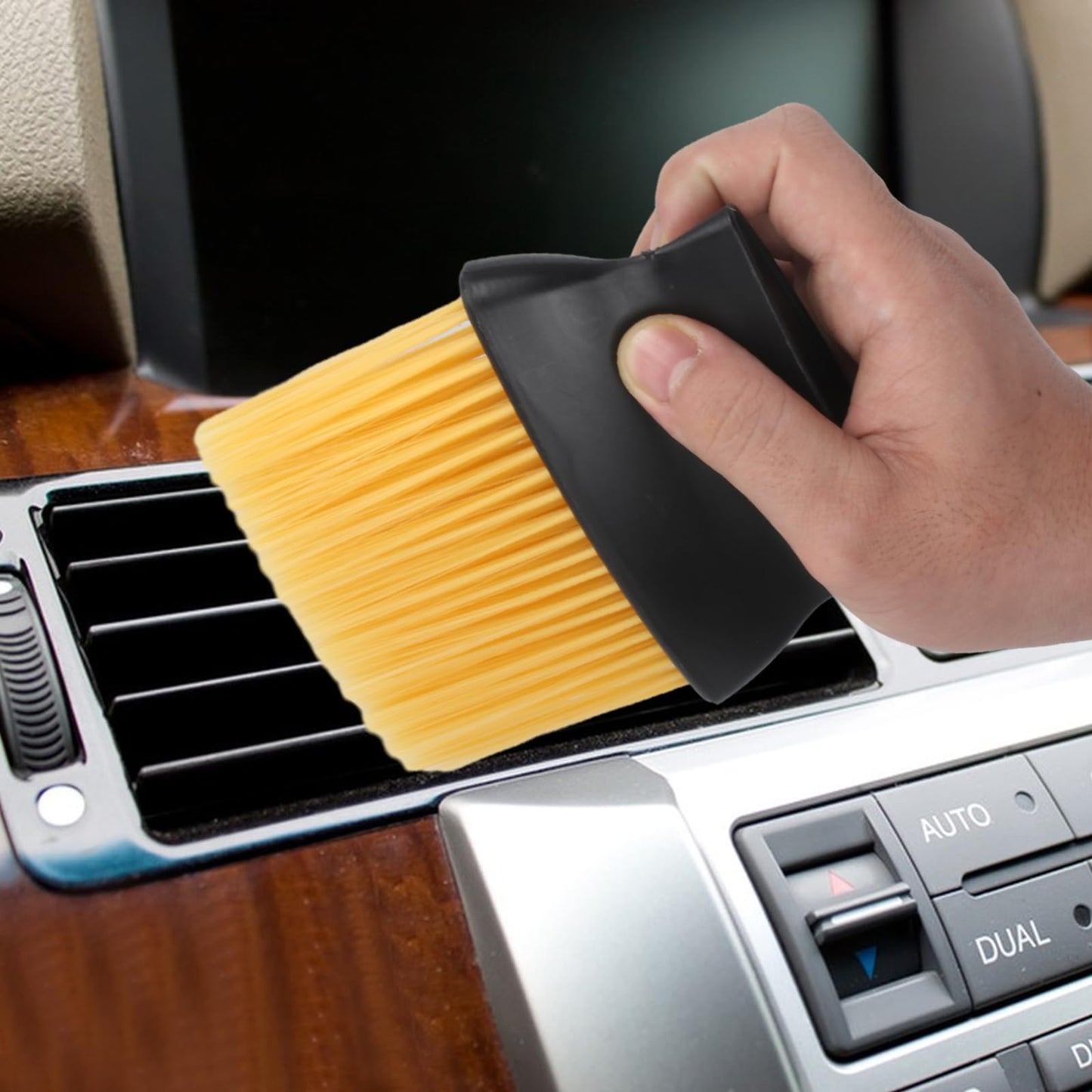 Zxglxinyao 4pcs Car Brush Interior Dust Brush,Car Interior Cleaning Brush,Soft Bristle Automotive Interior Dusting Brush Tools for Crevice Dashboard Leather Air Conditioner Vent