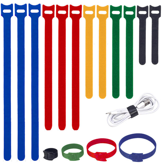 120PCS 6 Inch Cable Ties Reusable Multi-Purpose Wire Ties Cord Organizer Adjustable Cable Management 5 Colors