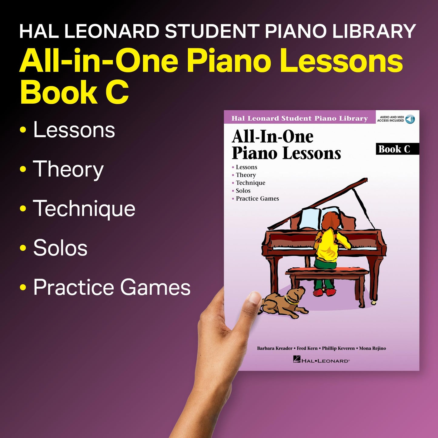All-in-One Piano Lessons Book C – Hal Leonard Student Piano Library | Beginner Piano Method with Online Audio & MIDI | Educational Piano Instruction ... Leonard Student Piano Library (Songbooks))