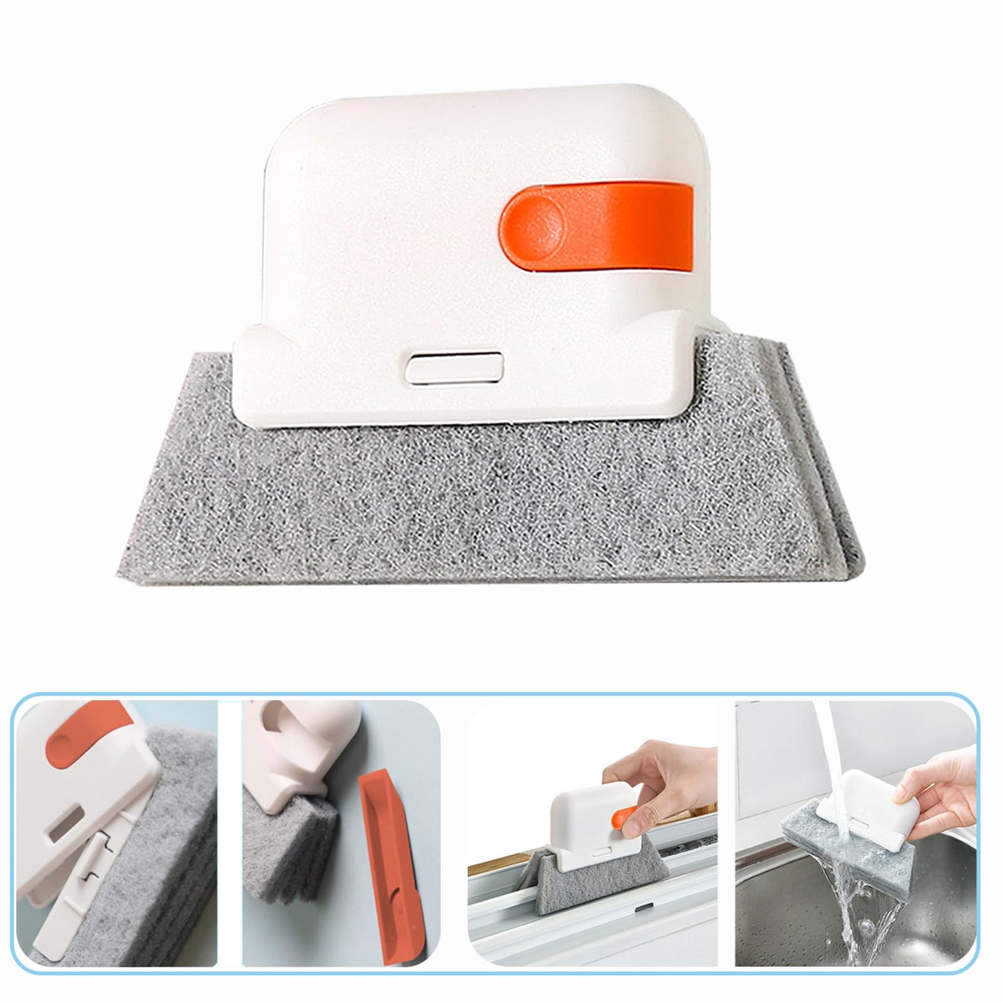 13pcs Window Groove Cleaning Brush Kit, Magic Window Track Cleaner, Crevice Cleaner Brush, Sliding Door Track Cleaner, Gap Cleaning Brush for Sill, Tile Lines, Sliding Door, Keyboard. Small Brush Set.