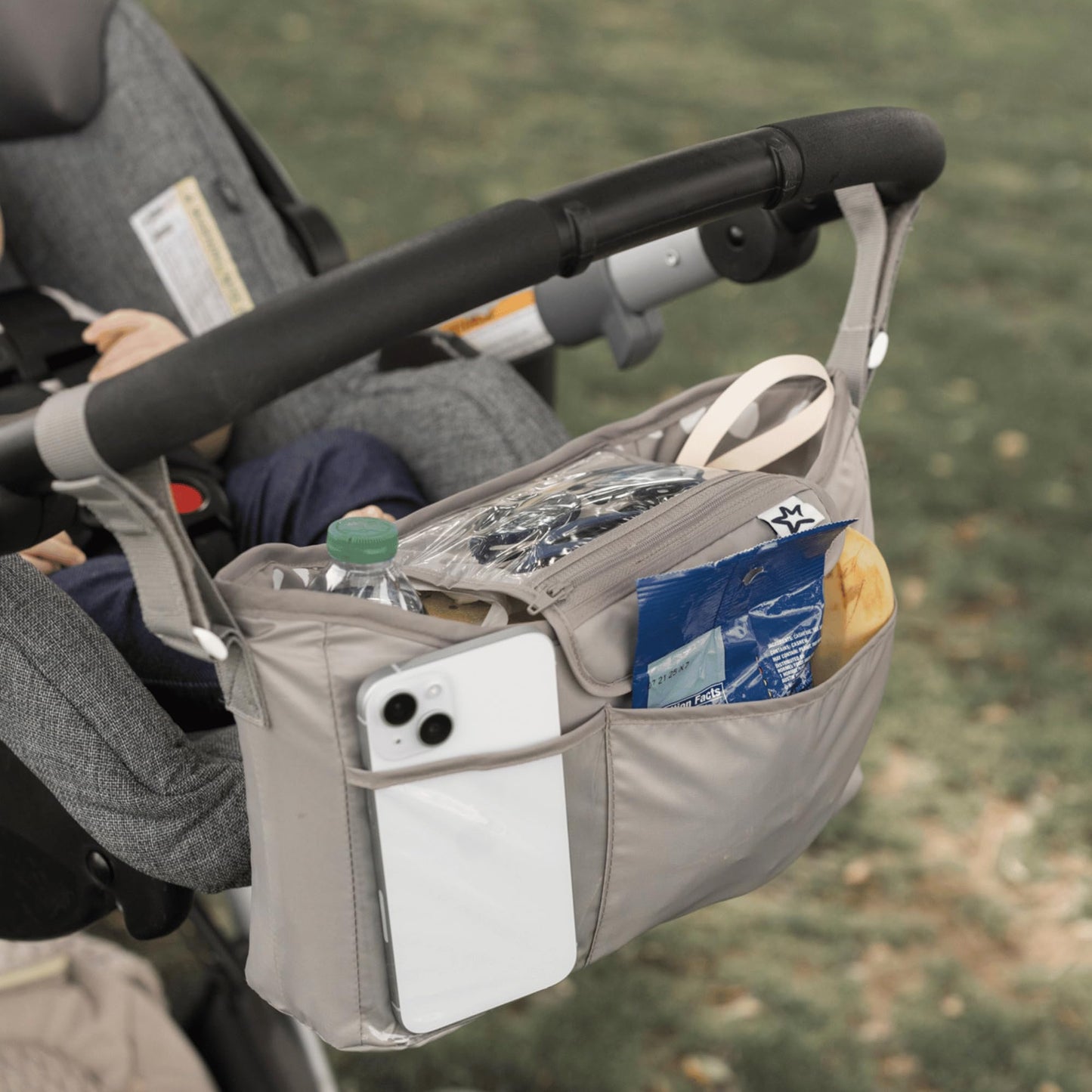 Tiny Twinkle Universal Stroller Organizer with Adjustable Strap - Waterproof Stroller Caddy Fits Baby Jogger, Nuna, Graco, Donna and Bugaboo Strollers (Luna)