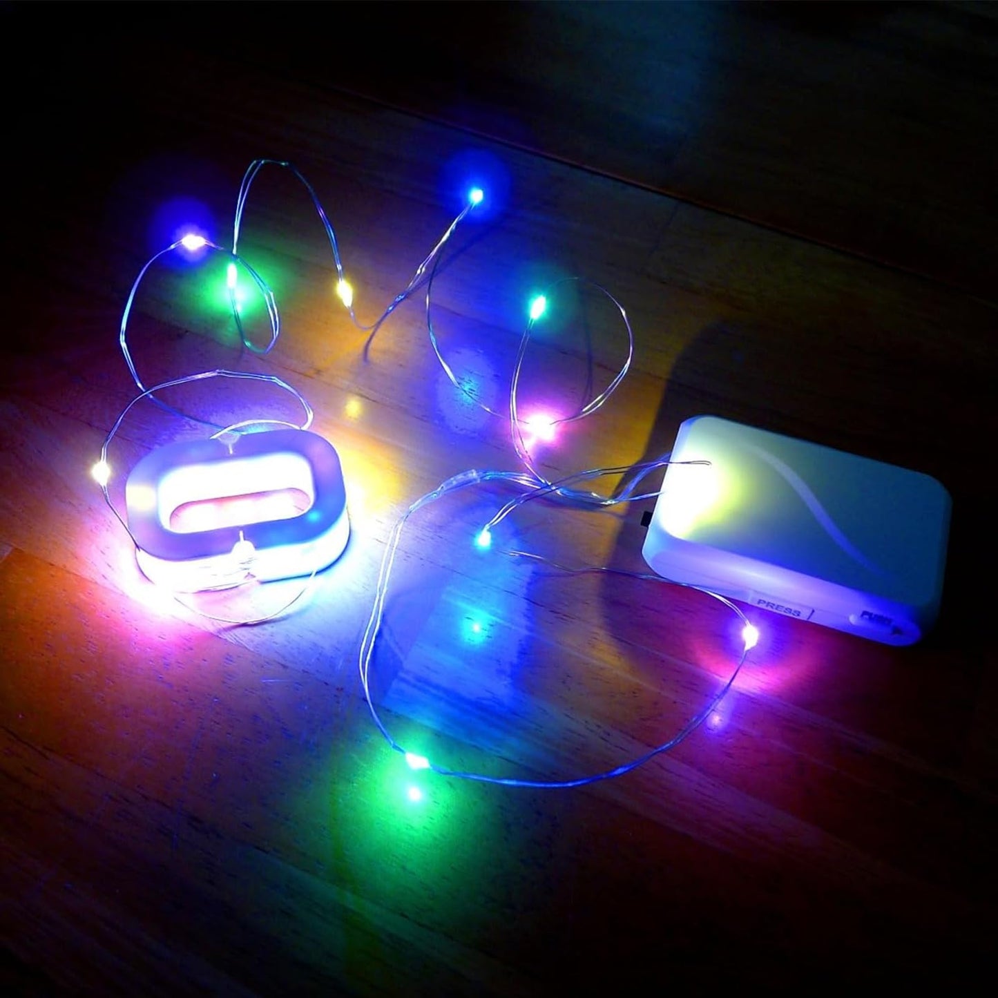 AIKEI Led Fairy Light Battery Operated, 50LED 16FT String Lights Copper Wire Starry Fairy Lights (Multi-Colored, 1Pack)