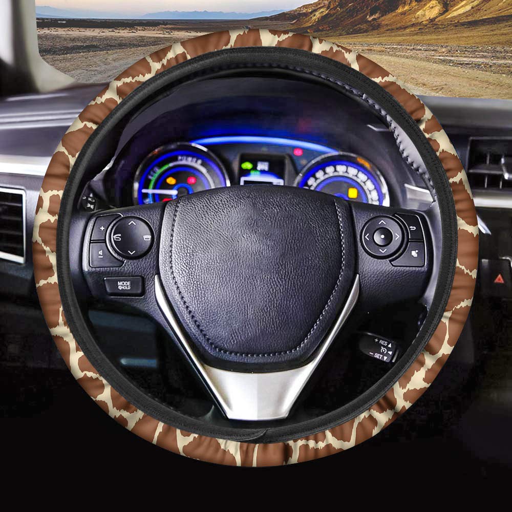 GLENLCWE American Flag Car Steering Wheel Cover Universal 15 Inch Steering Wheel Cover Car Interior Decor Protector for Men Women