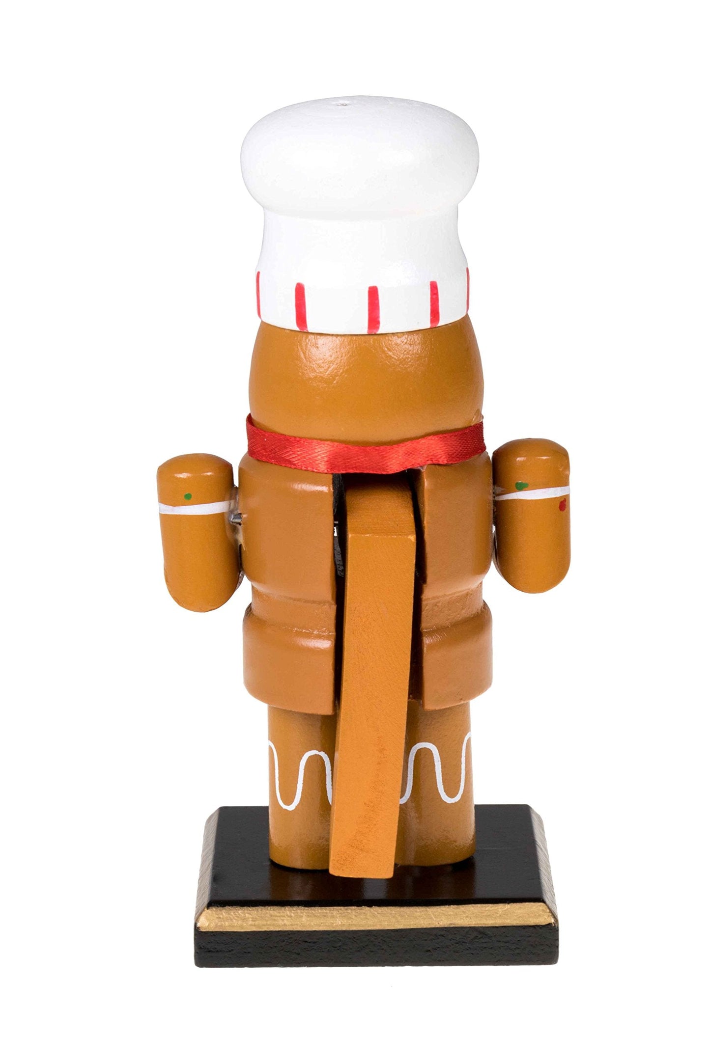 Clever Creations Gingerbread Man 6 Inch Traditional Wooden Nutcracker, Festive Christmas Décor for Shelves and Tables