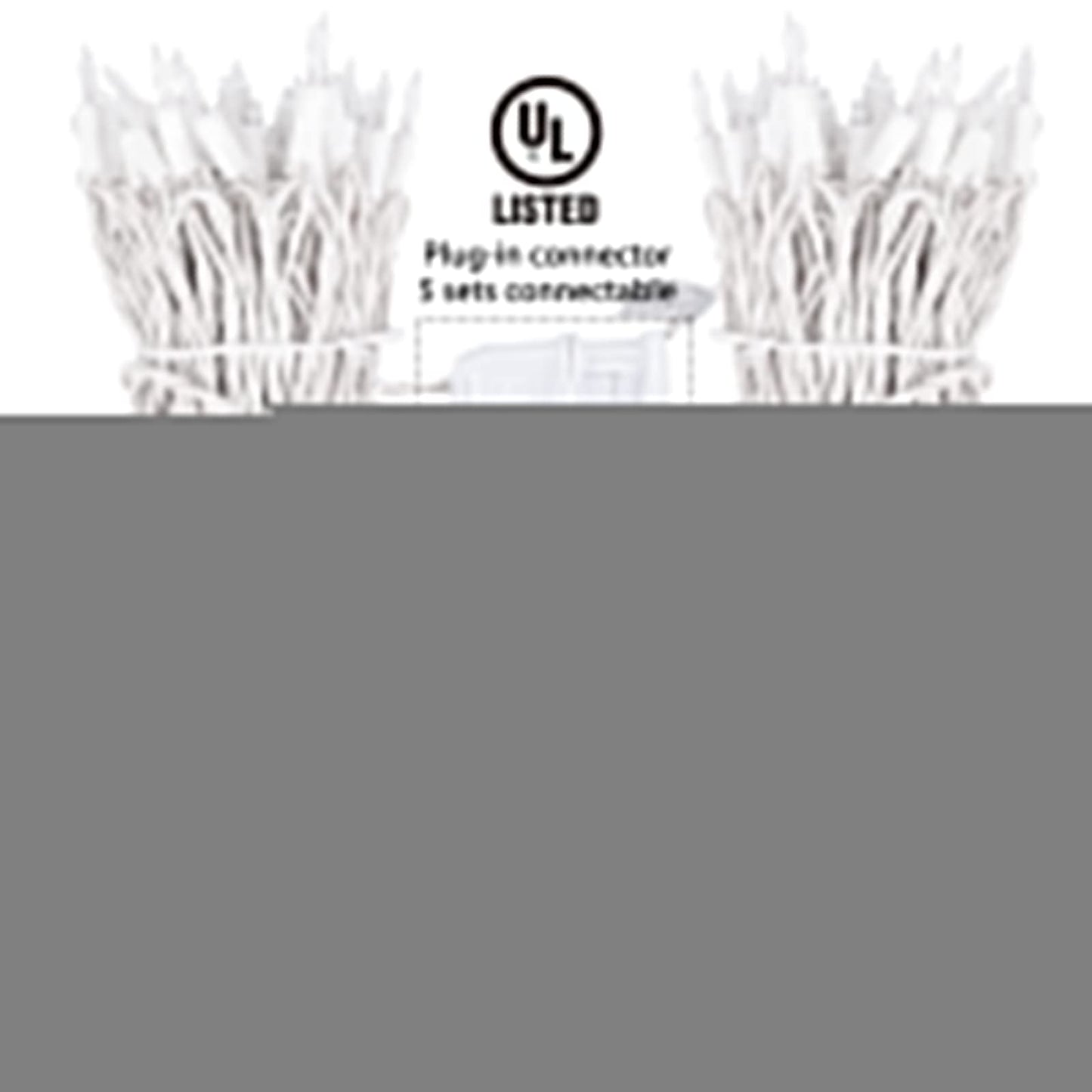 Minetom Clear Christmas Lights Set 100 Count 25 Feet Incandescent Bulb Mini String Lights for Indoor Christmas Tree Garland Birthday Wedding Party Festival Decoration, White Wire