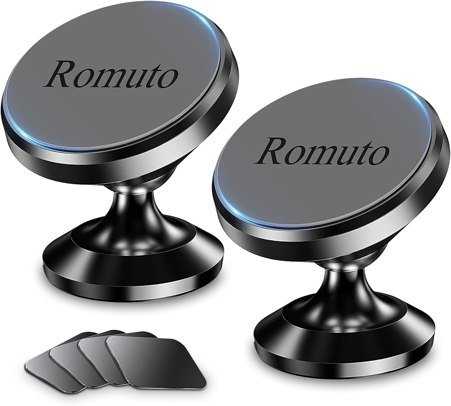 【 2-Pack 】 Magnetic Phone Holder for Car Dashboard【Strong Magnet】iPhone Magnetic Phone Mount for Car Phone Holder 【4 Metal Plate】Cell Phone Holders for Your Car Mount for iPhone 16 Pro Max 15 14 13 12