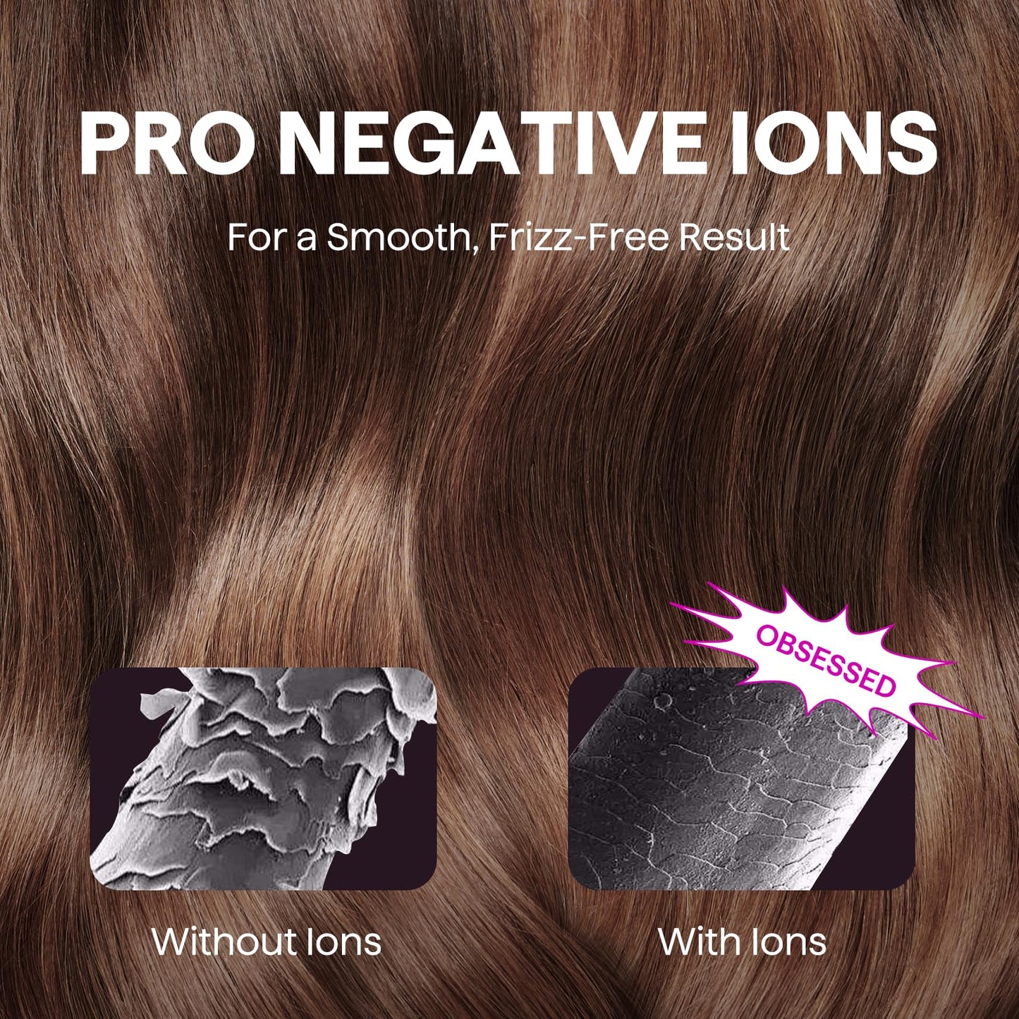 Hair Dryer, Wavytalk Turblow Pro Fast Drying Blow Dryer with Diffuser, High Speed Hair Dryer with 110,000 RPM, Pro Negative Ions for Reduces Damage, Frizz Smoothing, 3 Speeds & 3 Temps, Pink
