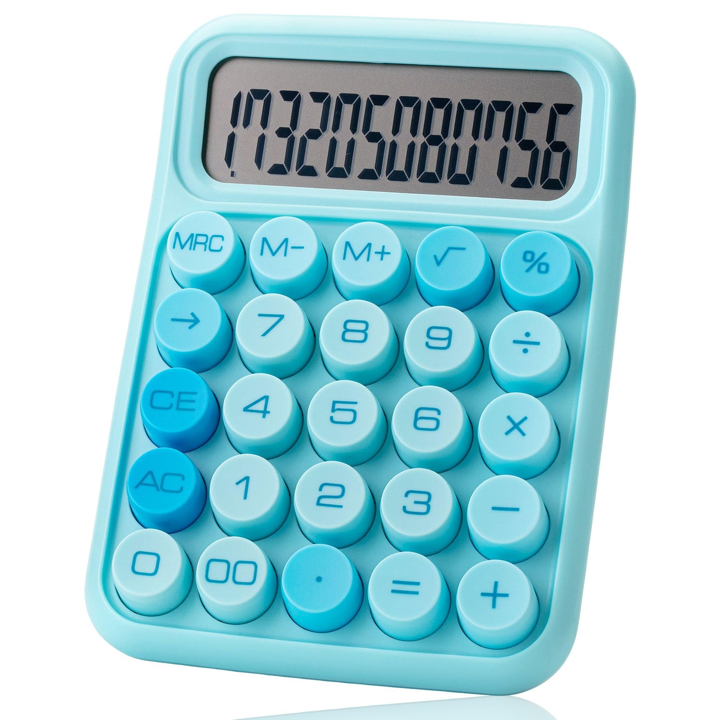 Mr. Pen Mechanical Switch Calculator - 12 Digit Large LCD Display, Pink with Big Buttons