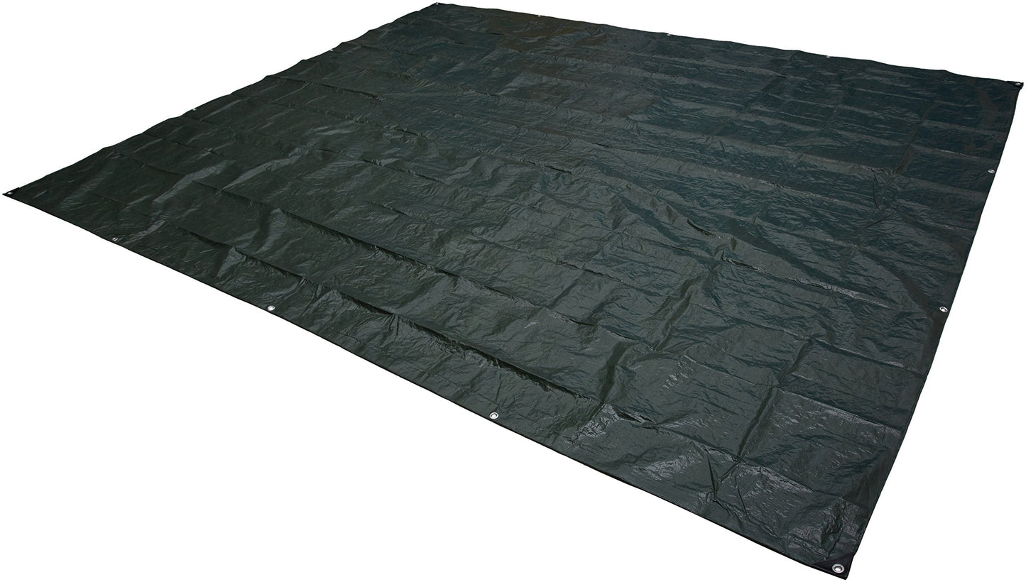 Amazon Basics Waterproof Camping Tarp, 10 Feet x 12 Feet, Dark Green