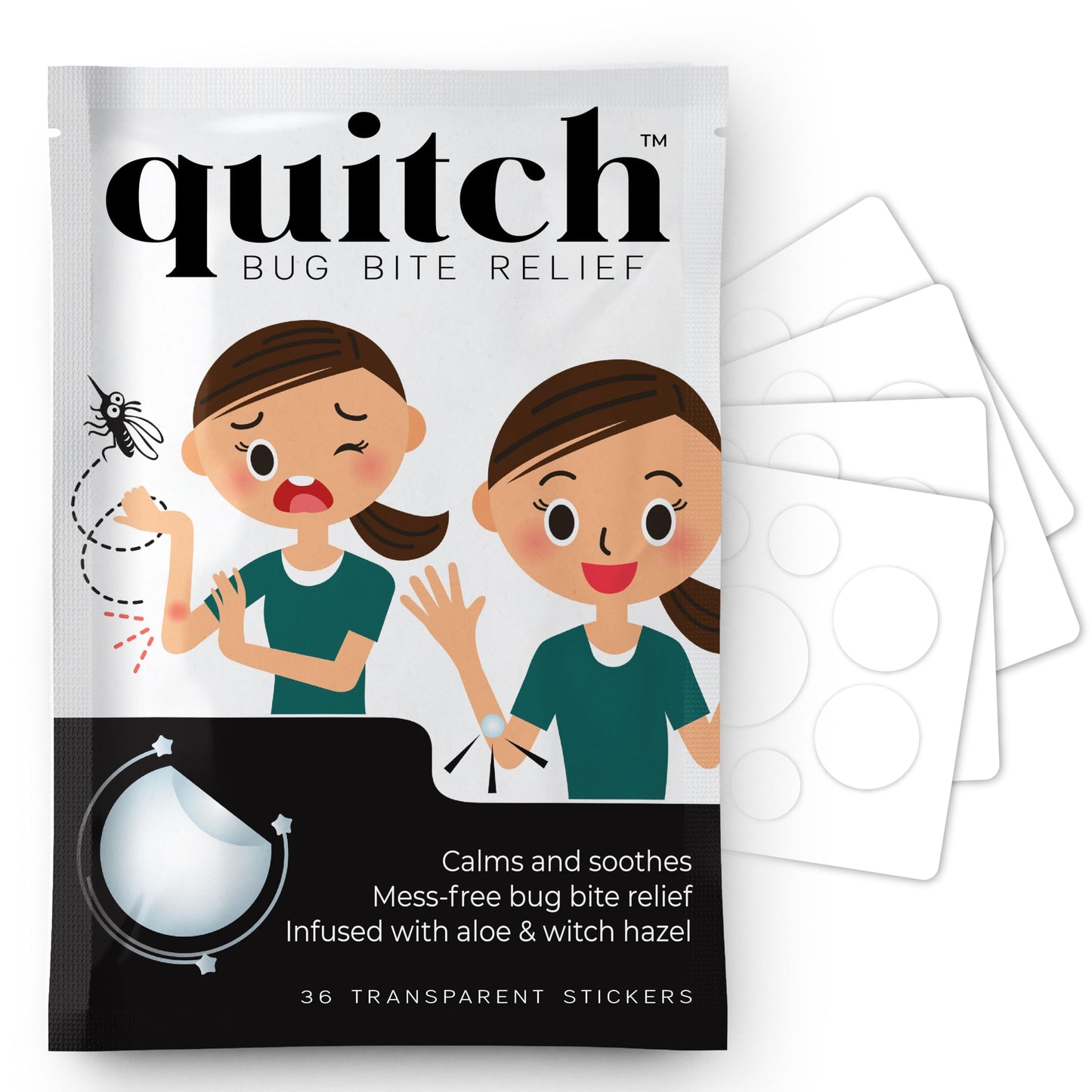quitch Bug Bite Itch Relief Patch Kids, Bug Bite Patch, Summer Travel Essentials for Kids, Mosquito Bug Bite Thing Alternative Summer Camp Essentials Itch Relief, Baby hydrocortisone Alternative