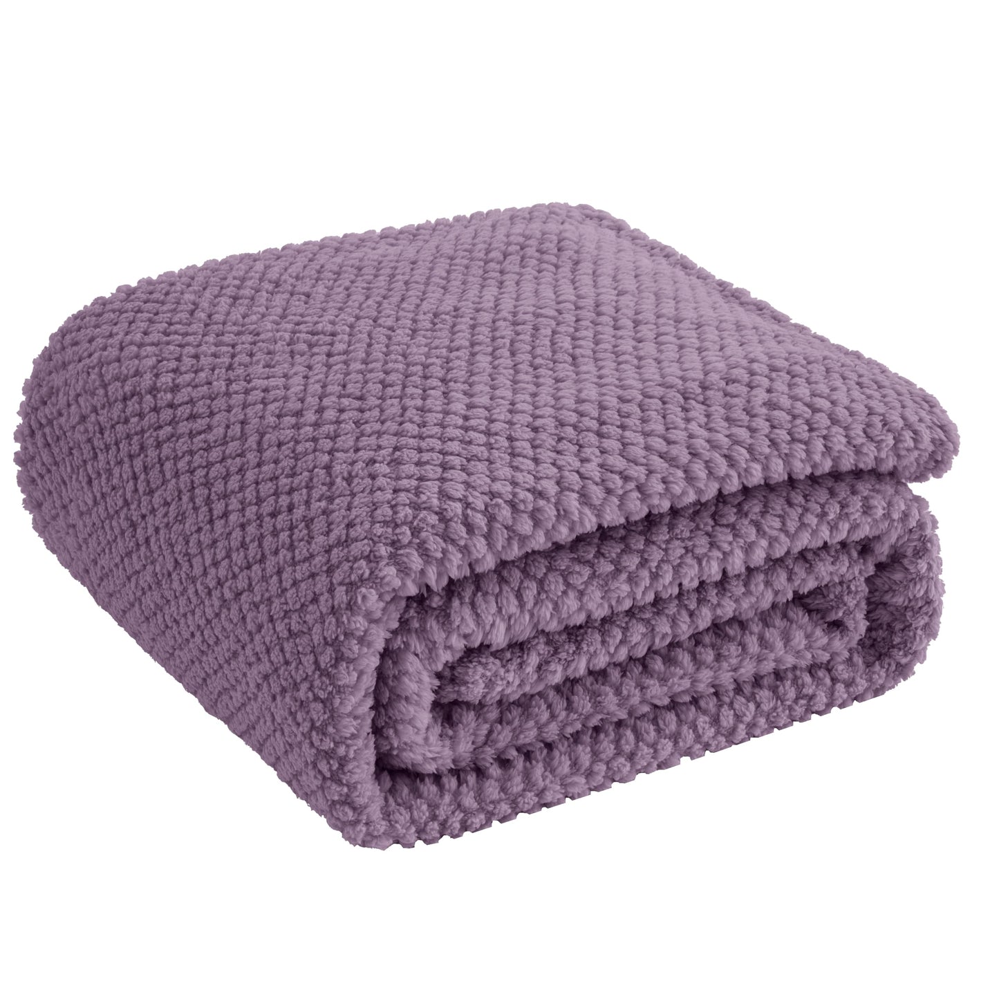 Purple 300GSM Fleece Throw Blanket for Couch Sofa Bed, 50x70 Soft Cozy Flannel Blankets, Lightweight Fuzzy Fluffy Throws for Women