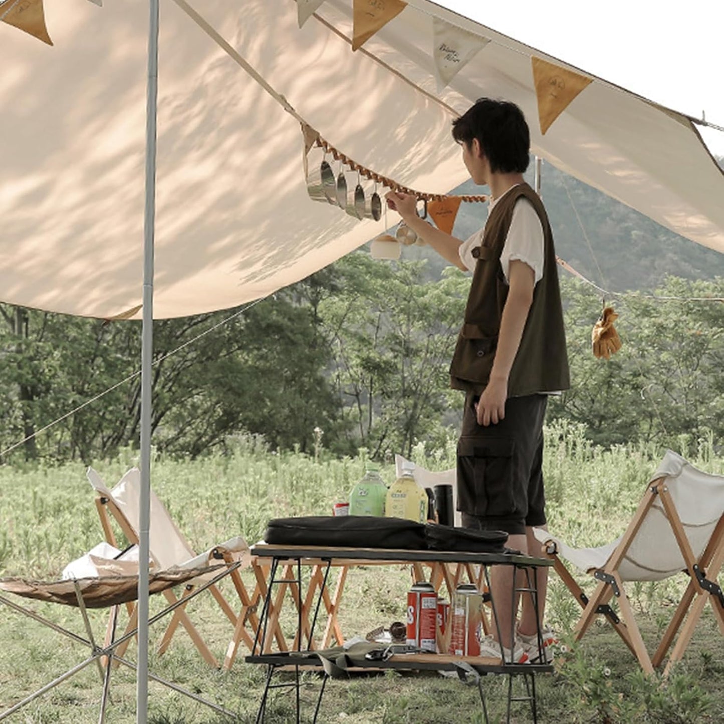 Campings Hangings Rope Portable Tent Clotheslines Lanyard Campsites Storage Lanyards Backpacking Hiking Tent Accessories