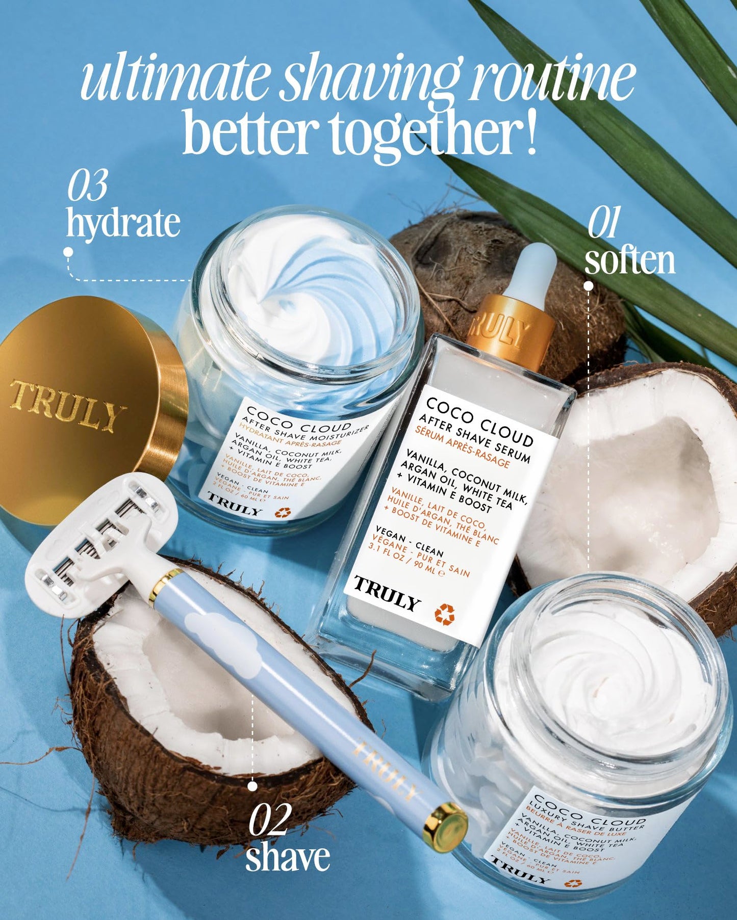 Truly Beauty Coco Cloud Shave Set