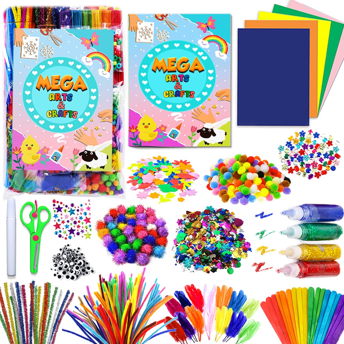 Goodyking Arts and Crafts Supplies for Kids - All in One Kid Crafts Toddler Activities Kids School Supplies Age 4 5 6 7 8 Years Old Craft Art Supply Kit Kindergarten Homeschool