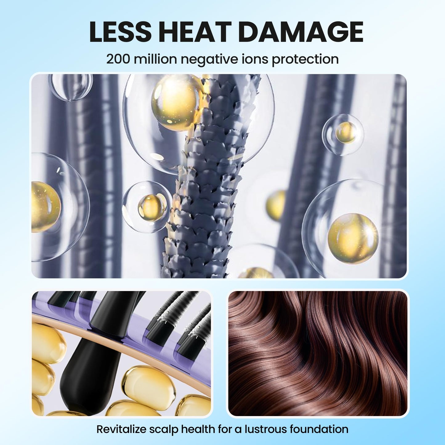 Hair Dryer, Surfit Blow Dryer with Diffuser, Professional Ionic Hair Dryers for Fast Drying, Foldable Travel Hair Dryer with 110, 000 RPM Brushless Motor for Curly Straight Hair