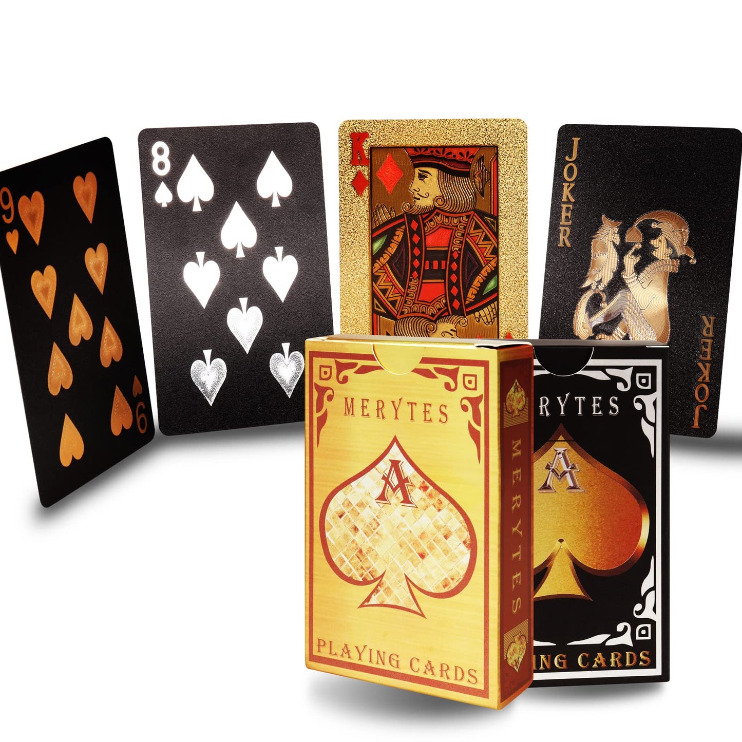2 Deck of Waterproof Poker Cards and Playing Cards with Flexible Plastic PVC and Classic Trick Cards