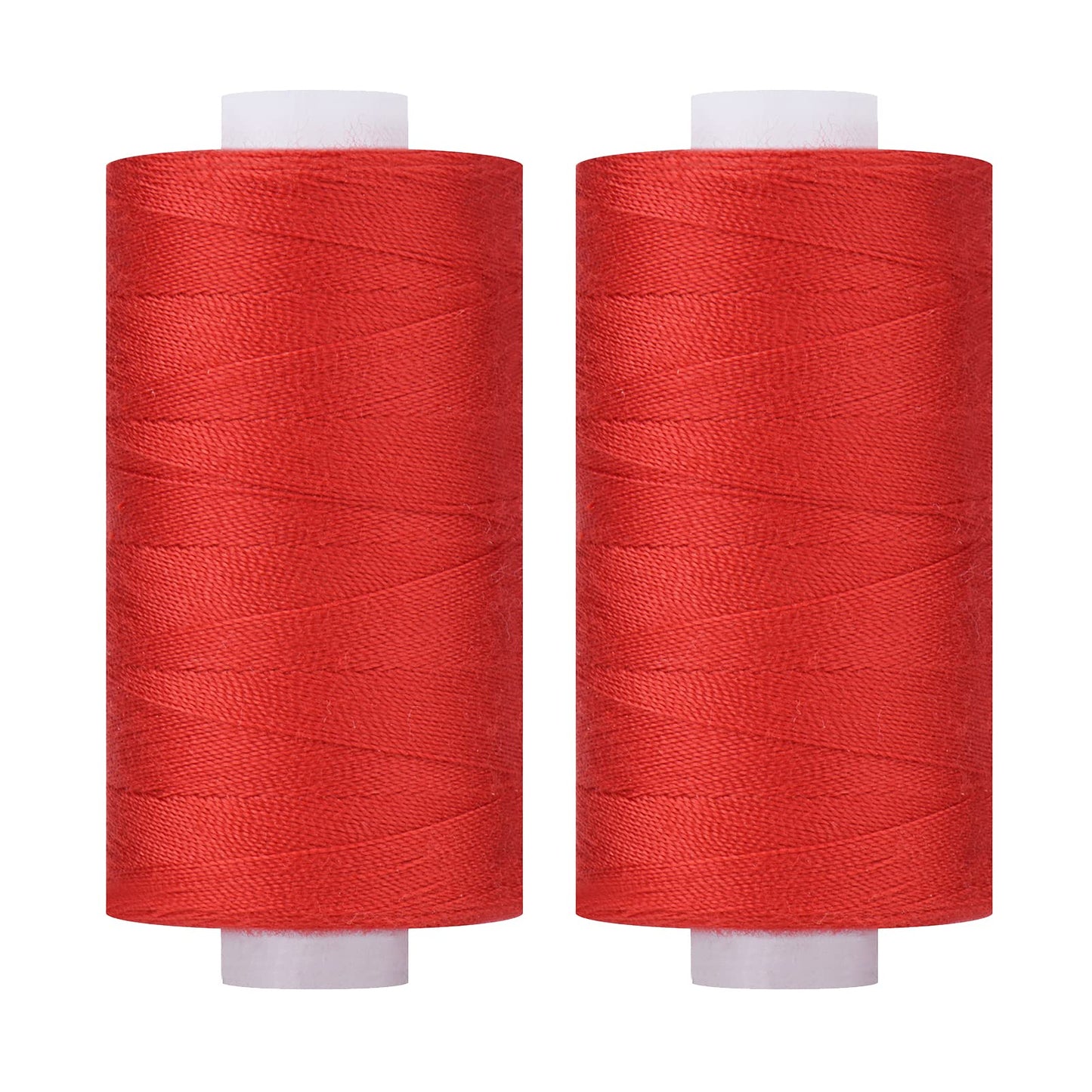 Simthread All Purpose Thread Polyester 400 Yards (1 White 1 Black)
