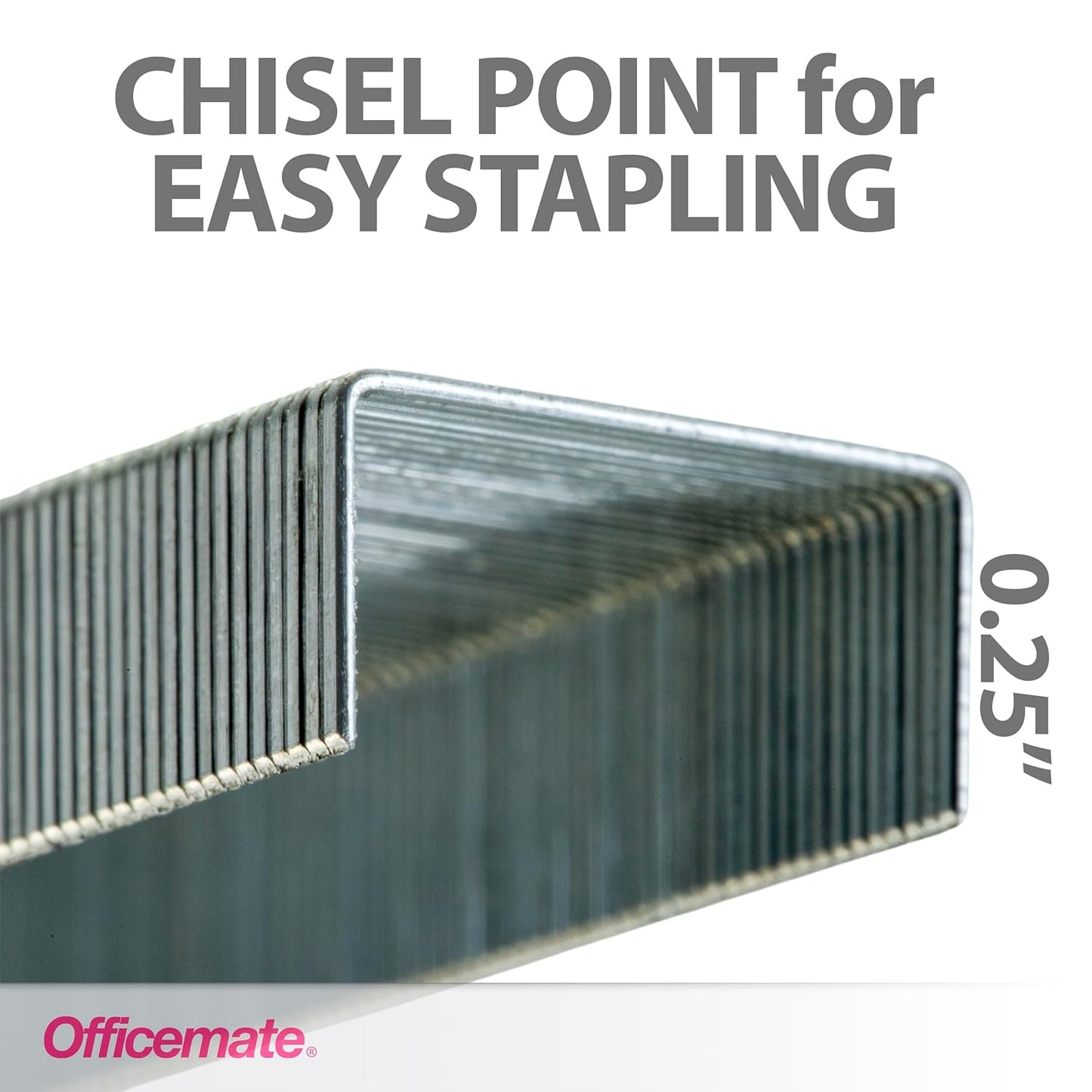 Officemate Standard Staples, 5 Boxes General Purpose Staple, 5000 Staples/Box (91925)