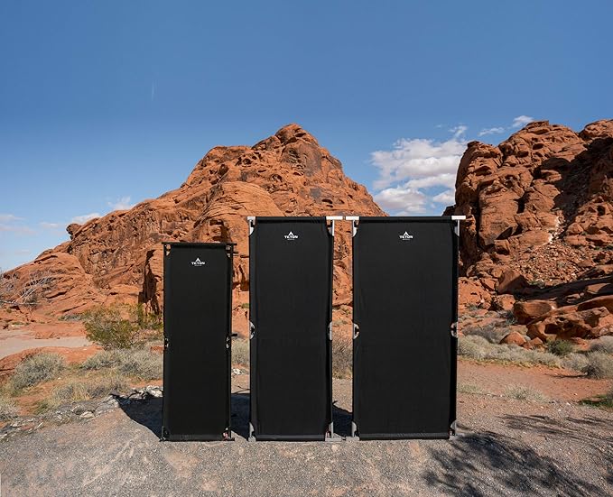 Teton Camping Cot with Patented Pivot Arm, Folding Camping Cot, Durable Heavy Duty Canvas, Comfortable Sleeping Bed for Adults, Portable