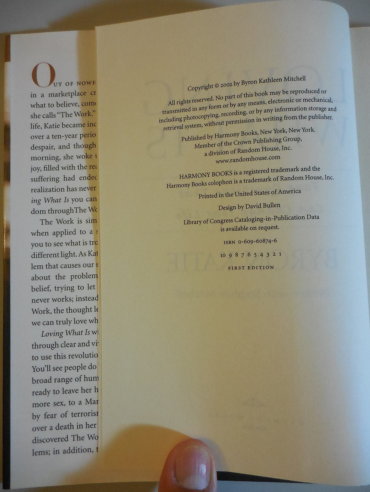 Loving What Is: Four Questions That Can Change Your Life