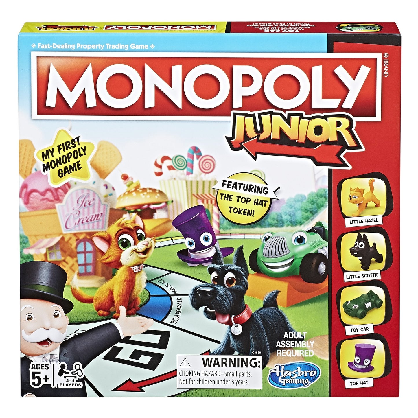 Monopoly Junior Board Game for 4 players, Ages 5 and up (Amazon Exclusive)