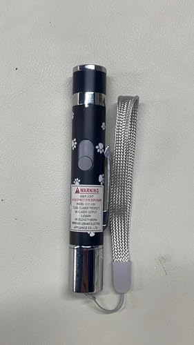 OUMSIS Cat Toys, USB Rechargeable Interactive Cat Mouse Toys, 3 Light Modes & 5 Adjustable Patterns, Portable Kitten Toy for Indoor Cats & Dogs, Training & Exercise Fun